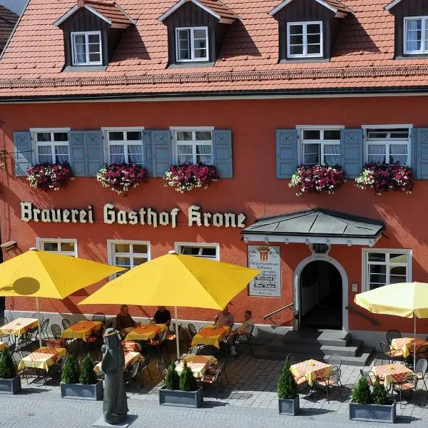 Brauereigasthof Krone，位于Grünkraut的酒店