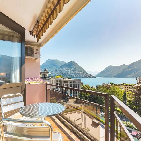 Hotel Delfino Lugano，位于瑟皮亚诺的酒店