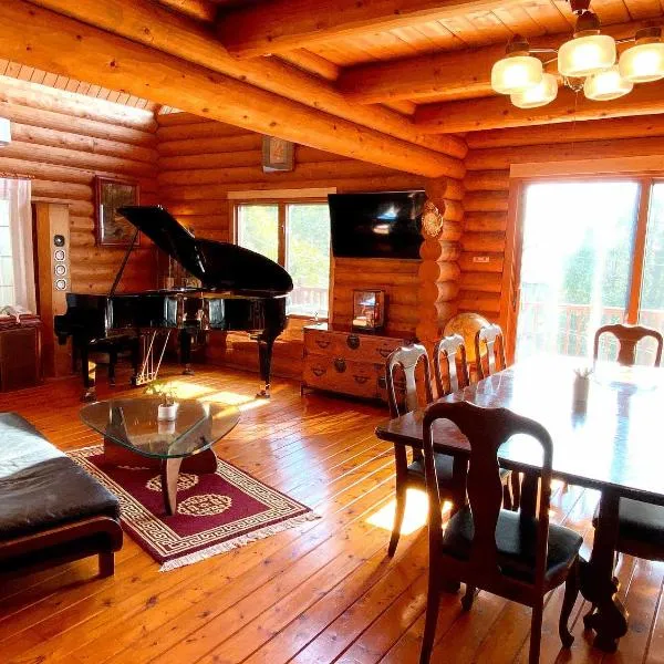 A Private Log House with Mt Fuji View & Piano - "Thangtong House Japan"，位于Kannami的酒店
