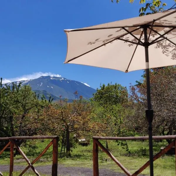 Mount Etna Chalet，位于Maletto的酒店