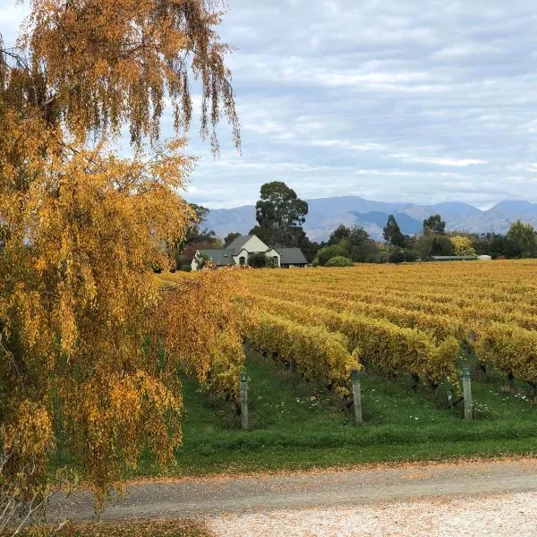 Vineyard Cottage in Blenheim on the Golden Mile，位于布伦海姆的酒店