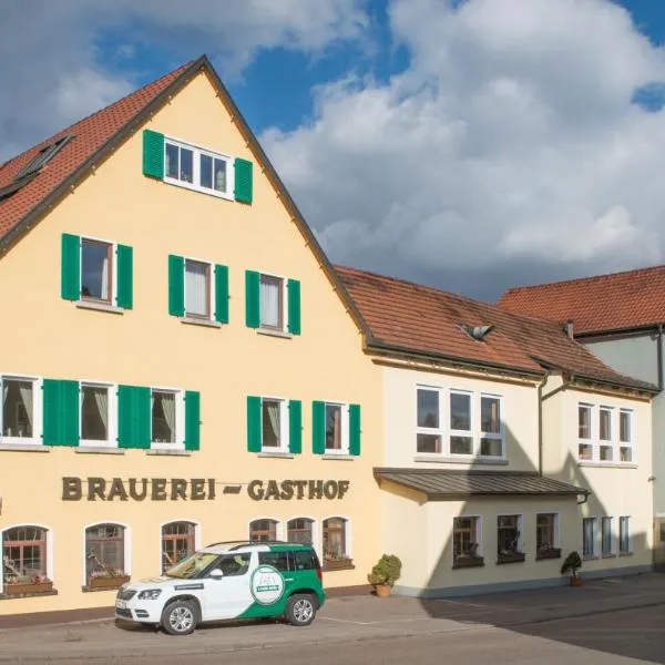 Brauereigasthof zum Lamm，位于Obergröningen的酒店