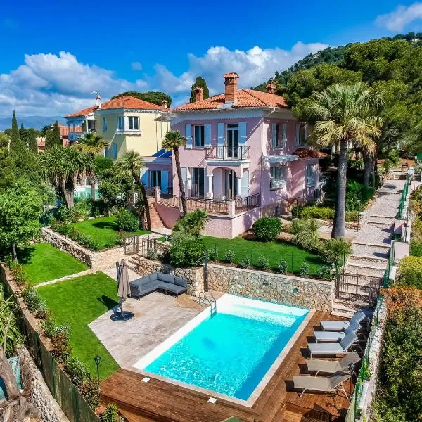 Stunning seaview villa. Villefranche Sur Mer，位于滨海自由城的酒店
