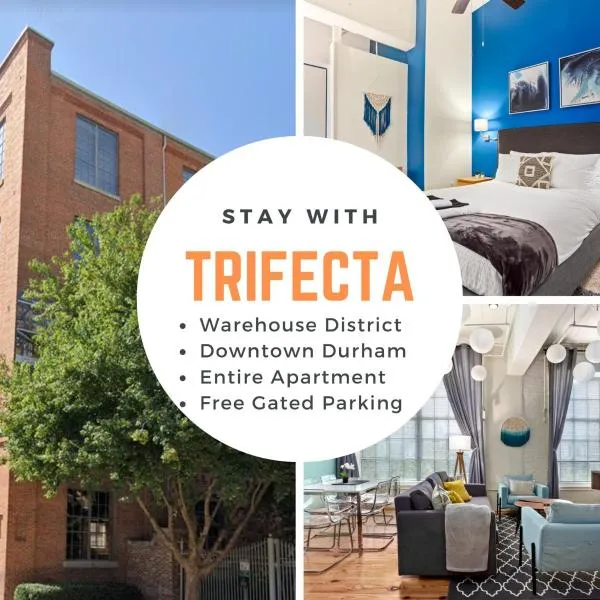 Downtown Durham 2BR Apt Walk Everywhere & Wifi，位于达拉姆的酒店