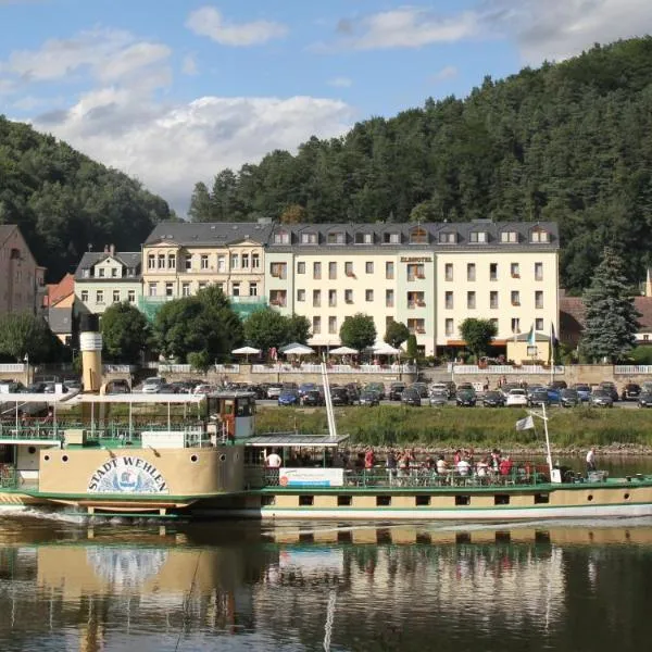 Elbhotel Bad Schandau，位于Papstdorf的酒店