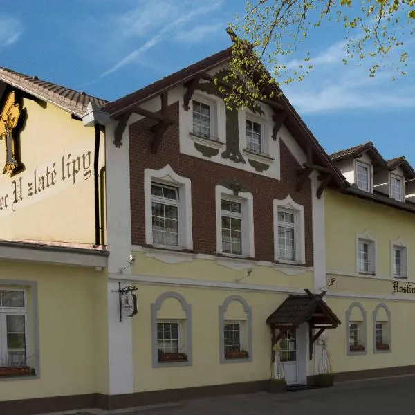 Hostinec U Zlaté lípy，位于Noviny pod Ralskem的酒店