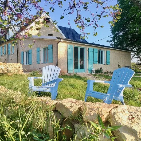 La Belle Petite Ferme Rosiers de Julliac 19350，位于Les Bos的酒店