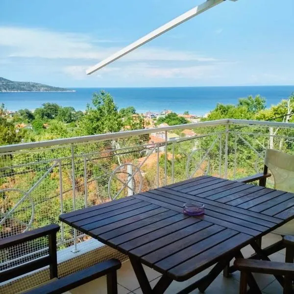 Dimitra Beach Apartments - Thassos Skala Potamias，位于Mikros Prinos的酒店