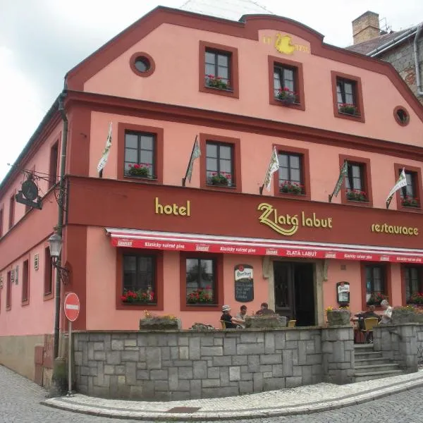 Hotel Zlatá Labuť，位于Horní Morava的酒店