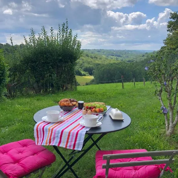 Chambre d'hôtes La grange，位于Manzac-sur-Vern的酒店