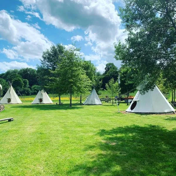 Les Tipis du Bonheur de Vivre，位于Cossé-en-Champagne的酒店