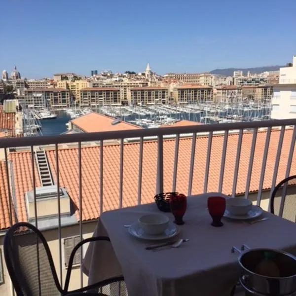 Suite privée du balcon du vieux port Marseille，位于马赛的酒店