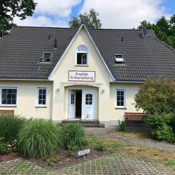 Kapitänshaus Scharmberg, Ferienwohnung Kormoran，位于Hessenburg的酒店