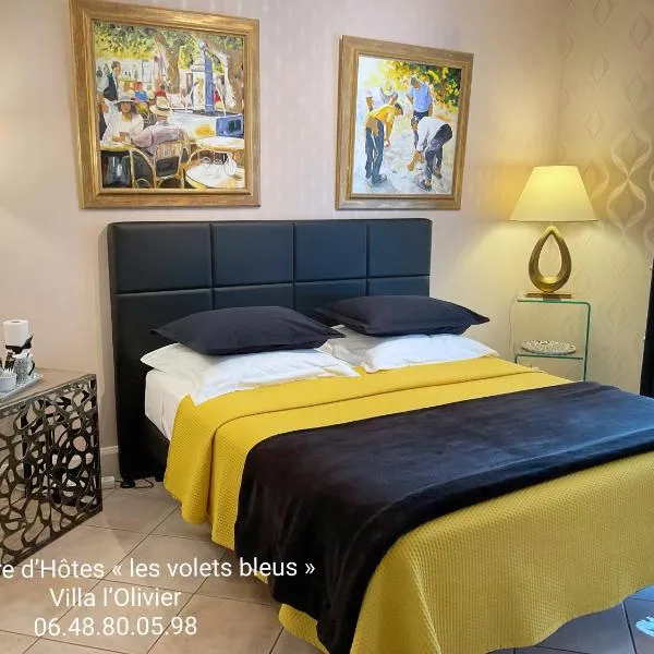 CHAMBRE D'HOTES "Les Volets Bleus" - VILLA L'OLIVIER côté mer，位于滨海沃的酒店