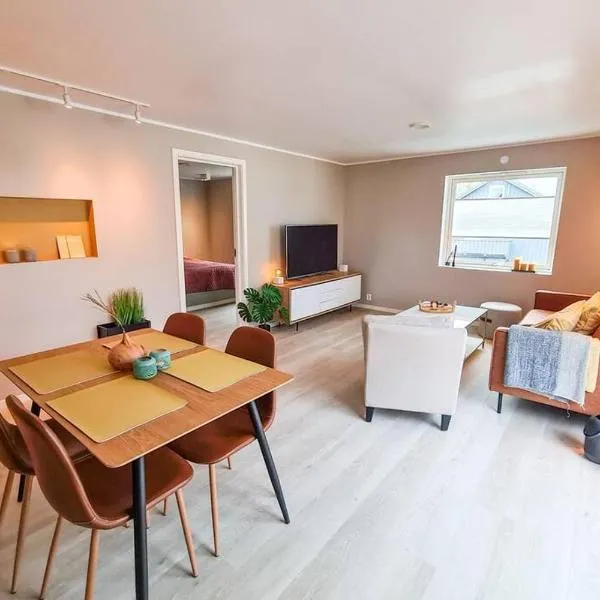 Aurora Central Apartment, Bodø，位于Myklebostad的酒店