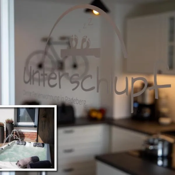 Unterschlupf Radeberg mit Garten & Whirlpool，位于拉德贝格的酒店