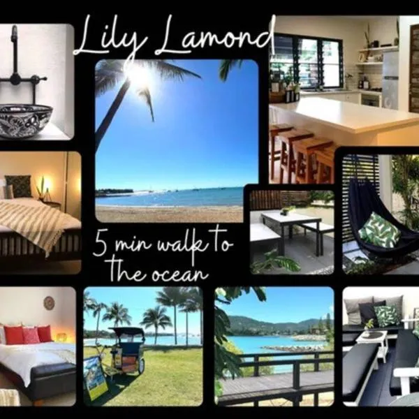 LILY LAMOND, T/House, outdoor shower, 5 min walk to the ocean, Airlie Beach，位于埃尔利海滩的酒店