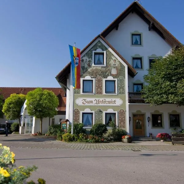 Gasthof Hartl Zum Unterwirt，位于阿默湖畔乌廷的酒店