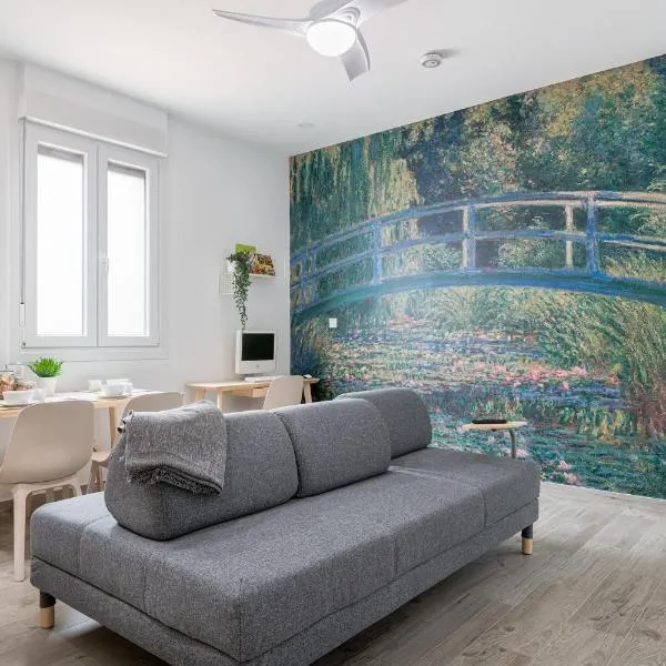 Espacioso 3 hab dobles 2 baños, junto Ayuntamiento，位于毕尔巴鄂的酒店