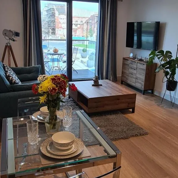 Beautiful 1 Bedroom Apartment with parking in Gloucester Docks，位于格洛斯特的酒店