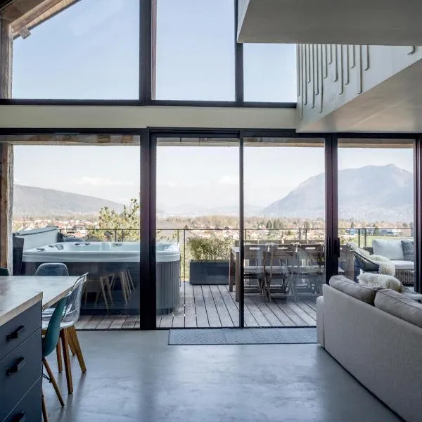Venez Chez Vous - Chalet Le Villaret - Vue lac，位于圣若里奥的酒店