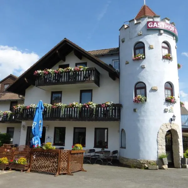 塔楼客栈酒店，位于Grünhaid的酒店