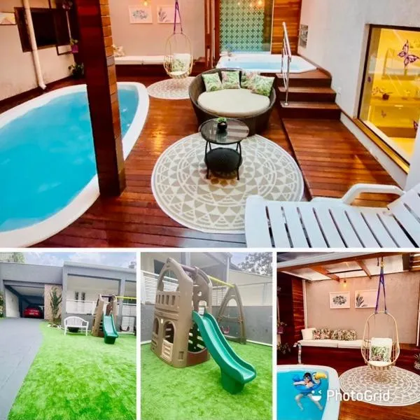 CWB 997 com piscina aquecida jacuzzi e Playground，位于圣若泽杜斯皮尼艾斯的酒店
