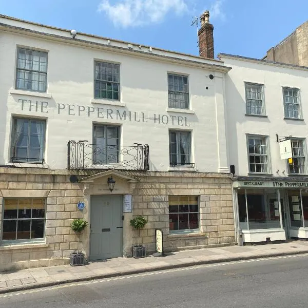 The Peppermill Town house Hotel & Restaurant，位于Bishops Cannings的酒店