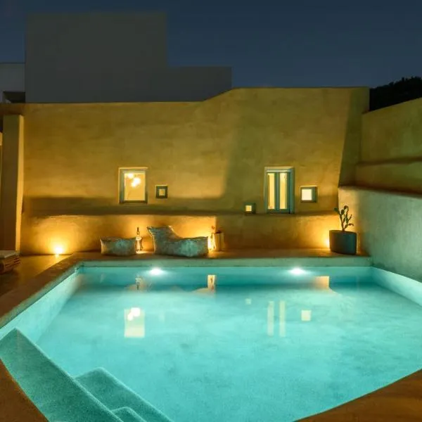Potamos Luxury House, Private Pool, Santorini，位于Éxo Goniá的酒店