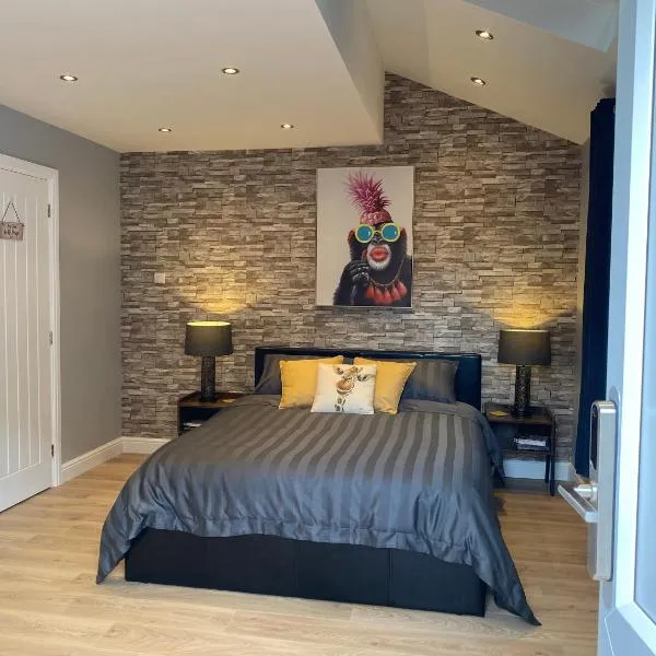 Modern Luxury 1 bed apartment with parking near Stansted Airport，位于Albury的酒店