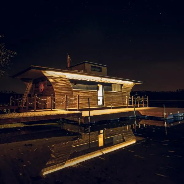 Houseboat Ślesin，位于希莱辛的酒店