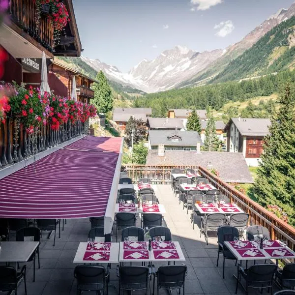 Hotel Edelweiss Blatten Lötschental，位于布拉滕的酒店