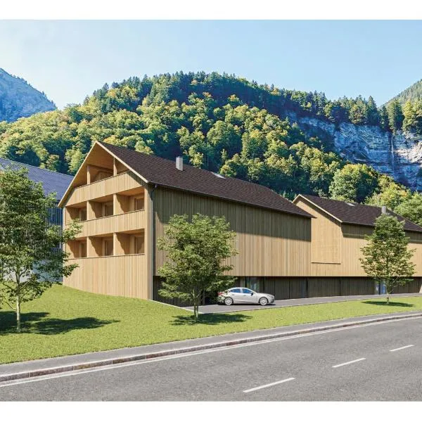 Neues Wood Design Apartment im Herzen des Bregenzerwalds，位于梅劳的酒店