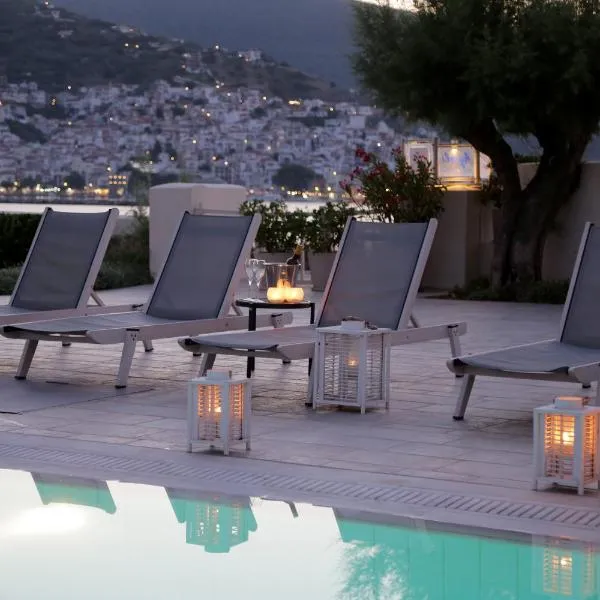 Skopelos Village Hotel，位于Agnontas的酒店