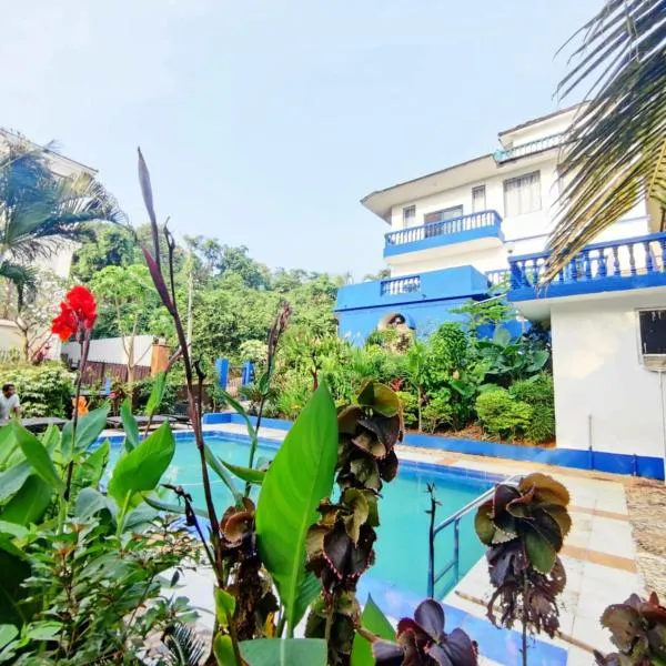 Amazing Hilltop 4 BHK Villa with Private Pool near Candolim，位于坎多林的酒店