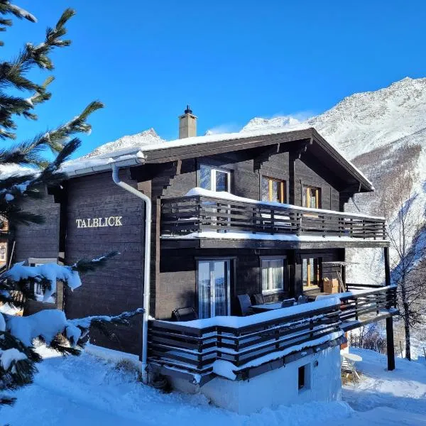 Chalet TALBLICK - Luxurious Penthouse on the 1st floor!，位于萨斯费的酒店