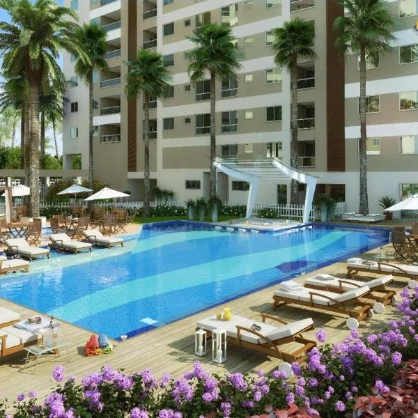 Apartamento novo frente mar com piscina em Home Club，位于Escalvado的酒店
