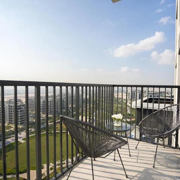 Nasma Luxury Stays - Elegant Condo With City Views And Dubai Skyline，位于迪拜的酒店