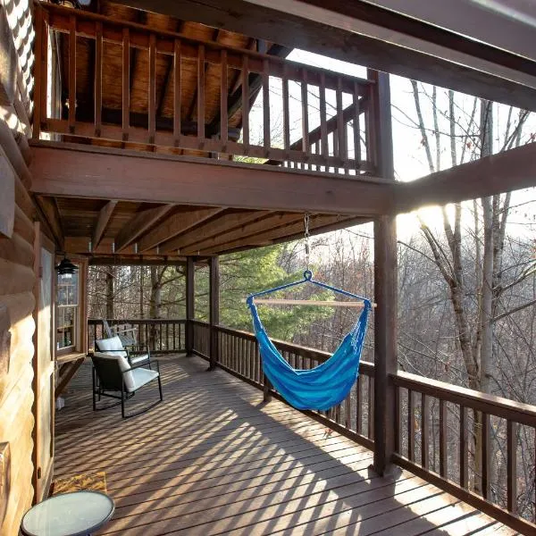 Treetops Cabin easy to Asheville with fast wifi and great view，位于Barnardsville的酒店