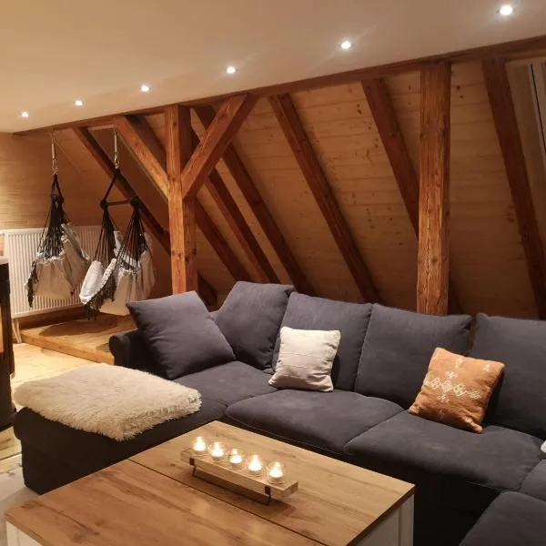 Ruhig gelegene, top moderne Ferienwohnung - Hot Tub und Sauna gegen Aufpreis，位于Neuhaus an der Eger的酒店