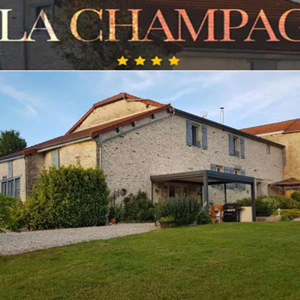 VILLA CHAMPAGNE,位于科隆贝莱斯-德埃格利塞的酒店