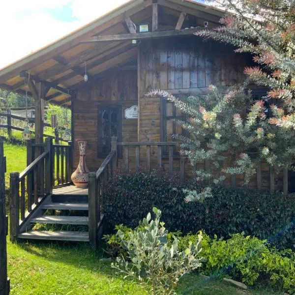 Acogedora cabaña de madera en la naturaleza para desconectarse，位于索加莫索的酒店