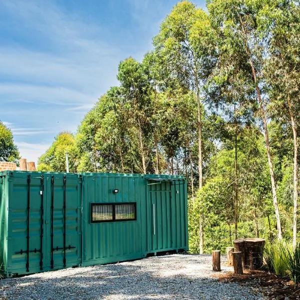 Casa Container FIGO em meio a natureza na Serra Gaúcha，位于São Marcos的酒店