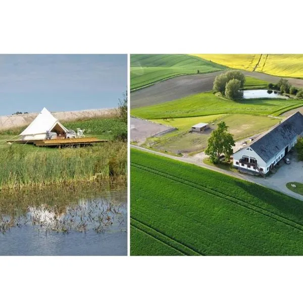 Glamping och Gårdslägenhet Mellan himmel och hav，位于Skivarp的酒店