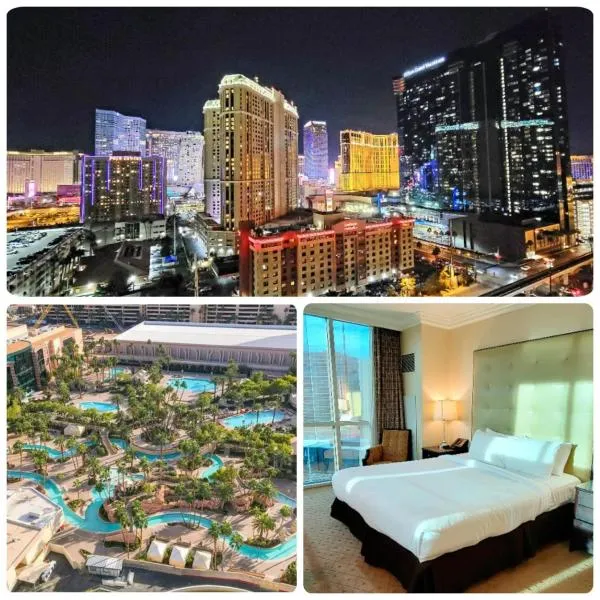 Awesome The Signature MGM condo with Strip view. No resort fee!，位于拉斯维加斯的酒店