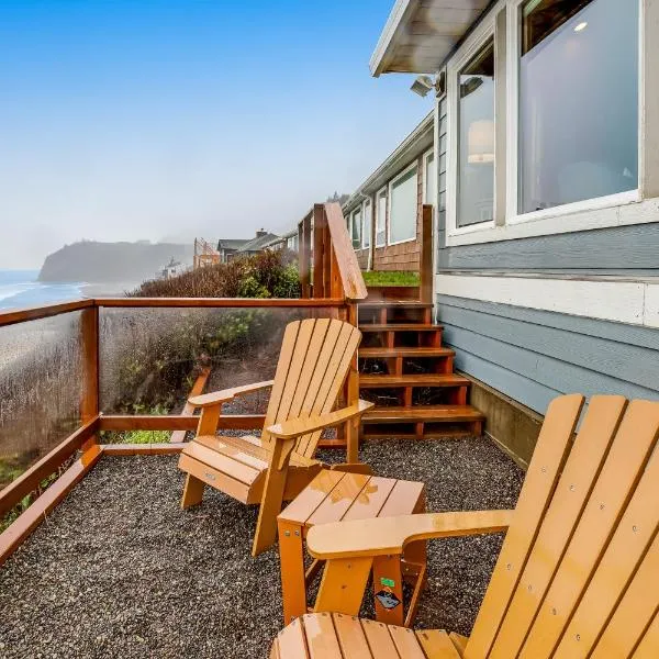 Blue Sea Oceanfront Cottage，位于欧申赛德的酒店