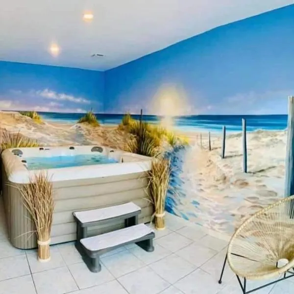 Gîte "Aux portes de la baie" avec jacuzzi 6 pers，位于Aigneville的酒店