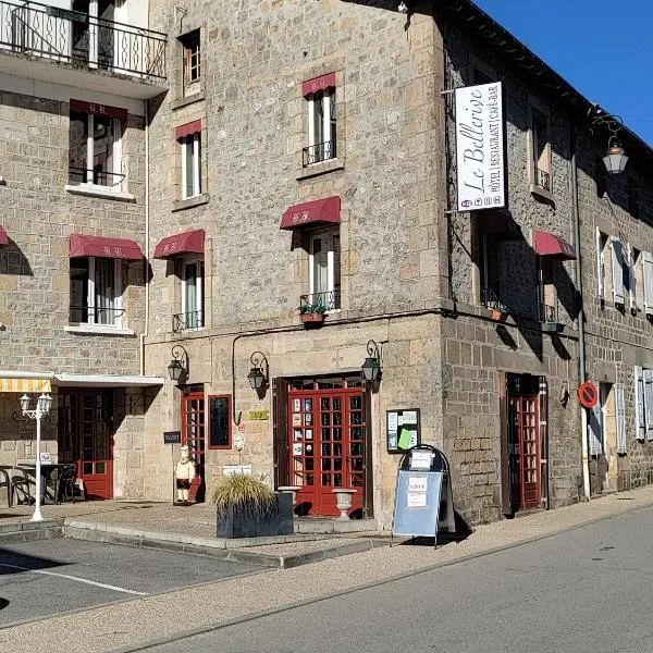 Hotel - Bistro - Bar Le Bellerive,位于Peyrat-le-Château的酒店