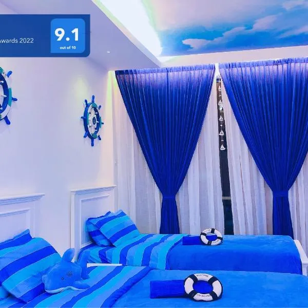 Cat City Mediterranean Theme City&Pool View Homestay 貓城地中海主題城市泳池風景民宿，位于古晋的酒店
