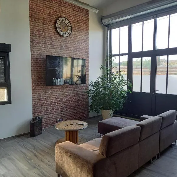 COSY-LOFT Industriel , jacuzzi , WIFI , 6 personnes max，位于Aigues-Vives的酒店